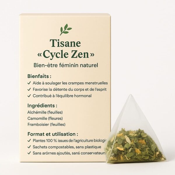 🌿 Tisane “Cycle Zen” – Bien-être féminin naturel & douceur du cycle
