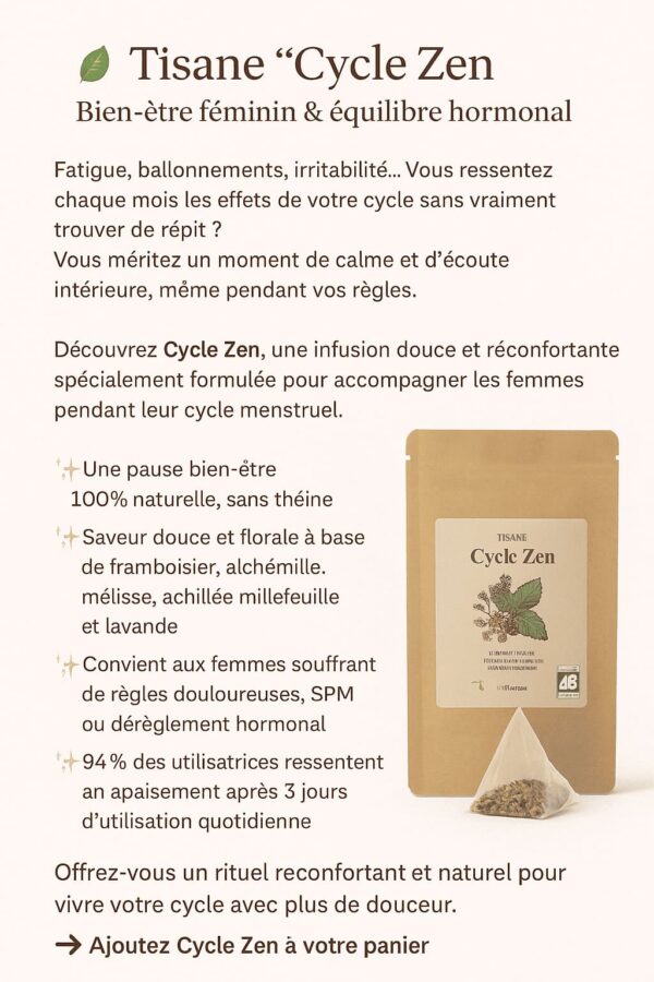 🌿 Tisane “Cycle Zen” – Bien-être féminin naturel & douceur du cycle – Image 2